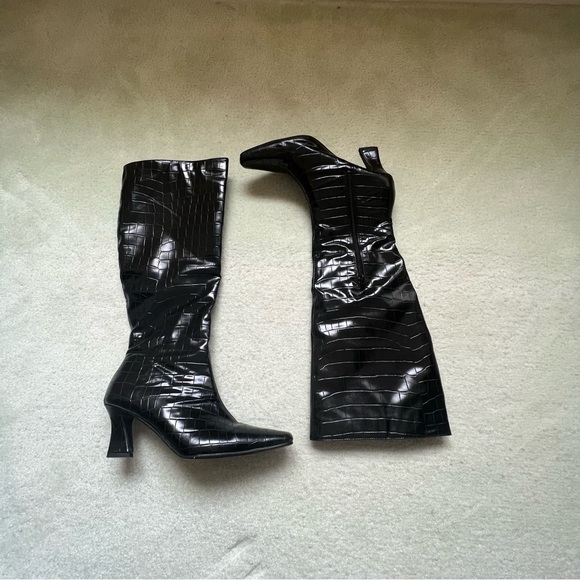 4th & Reckless Croc Print Boots - Picture 5 of 5